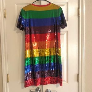 michael kors rainbow sequin dress